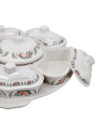 DELCASA Rotating Serving Tray multicolour 43.5x12.5x43.5cm-3