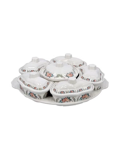 DELCASA Rotating Serving Tray multicolour 43.5x12.5x43.5cm-0