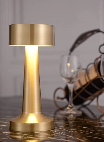 Yuwell Touch Sensor Bar Table Lamp Portable Cordless Rechargeable Battery LED Table Lamp Night Lights Bedroom Bedside And Restaurant Gold-1