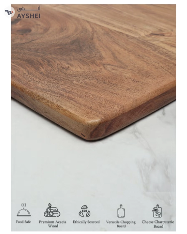 REZLAN UAE Premium Acacia Wood Chopping Board 