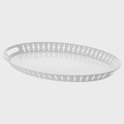ROMANTISK White Serving Tray - 52x39 cm-0