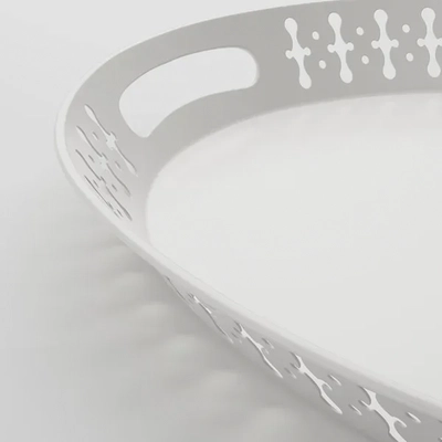 ROMANTISK White Serving Tray - 52x39 cm-1
