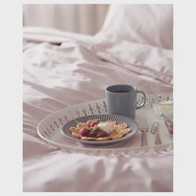 ROMANTISK White Serving Tray - 52x39 cm-3