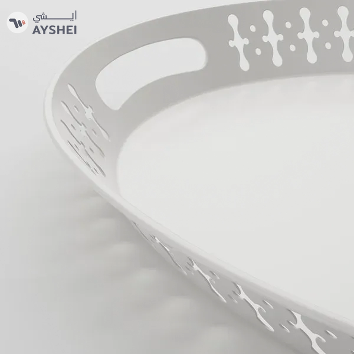 ROMANTISK White Serving Tray - 52x39 cm-1-1