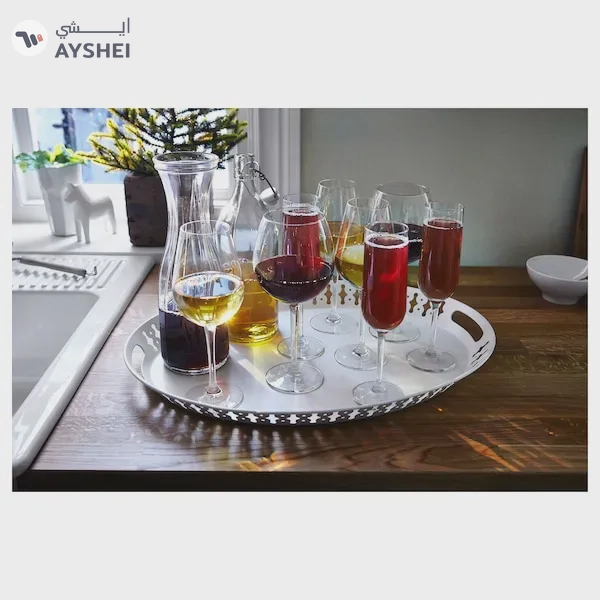 ROMANTISK White Serving Tray - 52x39 cm