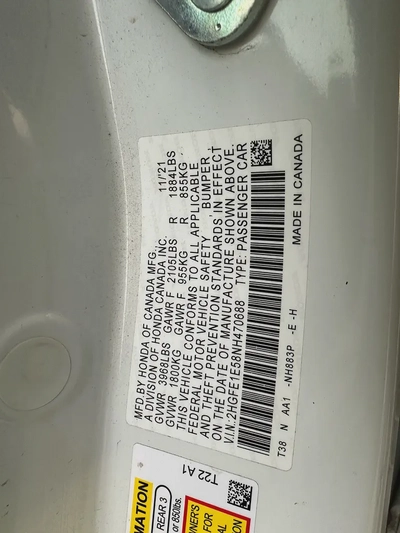 Honda Civic 2022 Si - full options- in excellent condition  - 1.5 turbo ( 200HP )-16