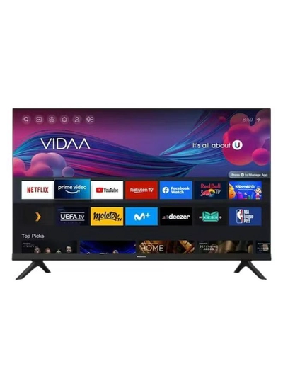 Hisense 32 Inch HD Smart TV, with Natural Colour Enhancer, DTS Virtual X, VIDAA U5 OS, Youtube, Netflix, Freeview Play & WiFi (2021 NEW) 32A4G Black-0