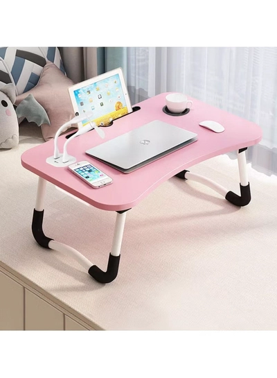DubaiGallery Portable Multi-Purpose Foldable Laptop Table Lap Desk with 4 Port USB Charging Dock For Bed Sofa -0