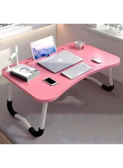 DubaiGallery Portable Multi-Purpose Foldable Laptop Table Lap Desk with 4 Port USB Charging Dock For Bed Sofa -3