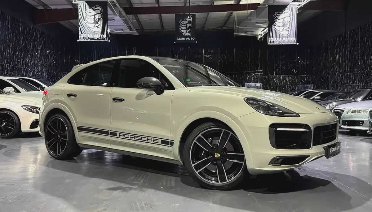 2023 Porsche Cayenne GTS Coupe | GCC | Cashmere Beige Metallic Exterior | Well Maintained-2-2