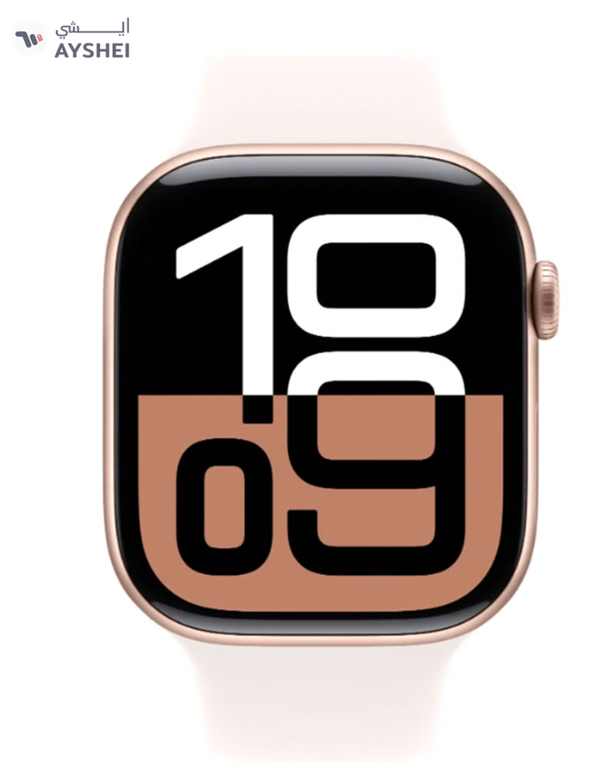 Apple Watch Series 10 GPS + Cellular 46mm Rose Gold Aluminium Case With Light Blush Sport Band-1-1