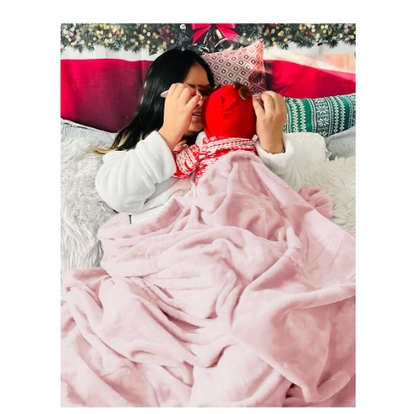BSB HOME® 300 GSM Premium Plush Double Blanket for Bed, Sofa, Couch-1