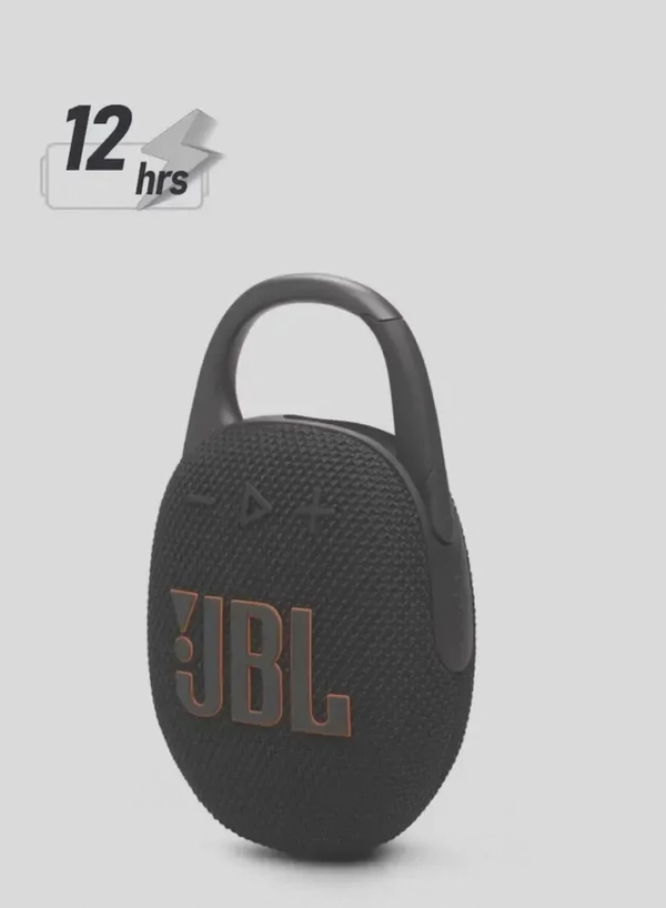 JBL Clip 5-Portable Waterproof Speaker - Black