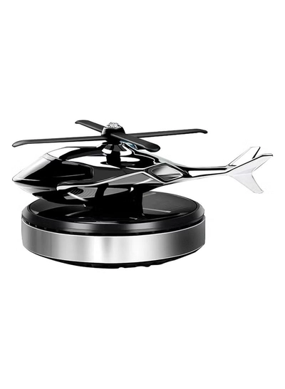 DubaiGallery Car Air Freshener, Helicopter Solar Energy Rotating Aromatherapy Aviation Al Alloy Diffuser, Interior Decoration Accessories Diffuser for Car and Home car air freshener solor-0
