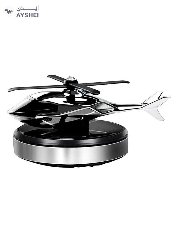 DubaiGallery Car Air Freshener, Helicopter Solar Energy Rotating Aromatherapy Aviation Al Alloy Diffuser, Interior Decoration Accessories Diffuser for Car and Home car air freshener solor