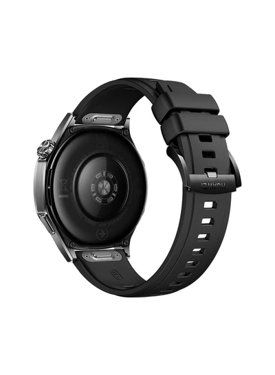 Huawei Watch GT 5 46mm Smartwatch, up to 14 Days Battery Life, All-new Running and Cycling Experience, Sharp-Edged Design Watch, Health Tracking, Compatible with iOS and Android - Fluoroelastomer Strap Black-1