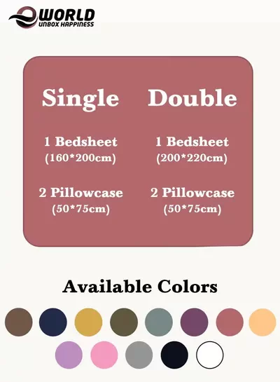 Eworld 3 Piece Luxury Maroon Striped Bed Sheet Set with 1 Flat Sheet and 2 Pillowcases for Hotel and Home Crafted from Ultra Soft and Breathable Microfiber for Year-Round Comfort, (Single/Double)-1