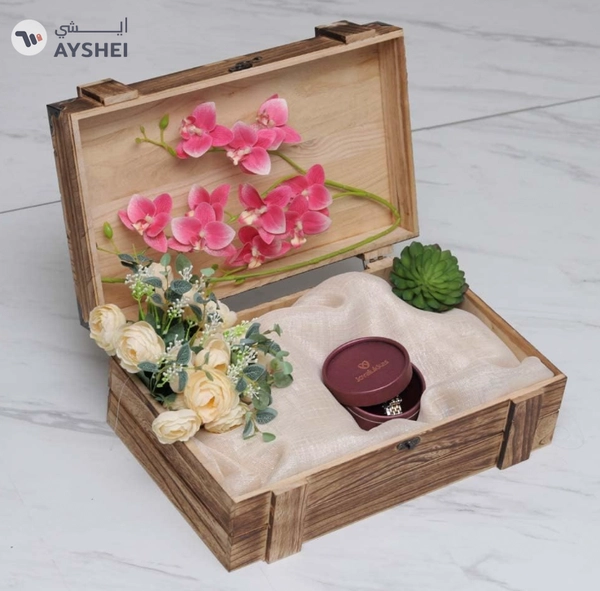 Yatai Decor Wooden Storage Box Organizer Antique Wooden Jewelry Box For Jewelry