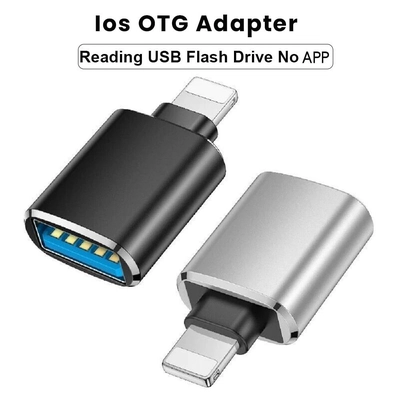 1 Pc Lightning OTG Adapter for iPhone & iPad, USB Camera Connector, Data Transfer Adapter, Plug & Play-6