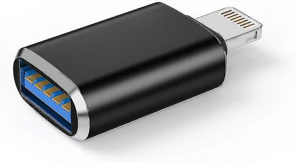 1 Pc Lightning OTG Adapter for iPhone & iPad, USB Camera Connector, Data Transfer Adapter, Plug & Play