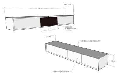 Klaus Wall Mounted TV Cabinet Collection-3