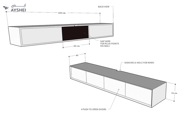 Klaus Wall Mounted TV Cabinet Collection