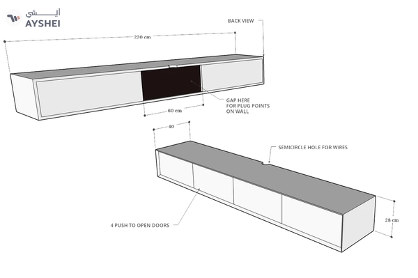 Klaus Wall Mounted TV Cabinet Collection