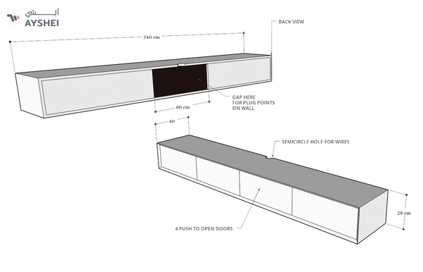 Klaus Wall Mounted TV Cabinet Collection