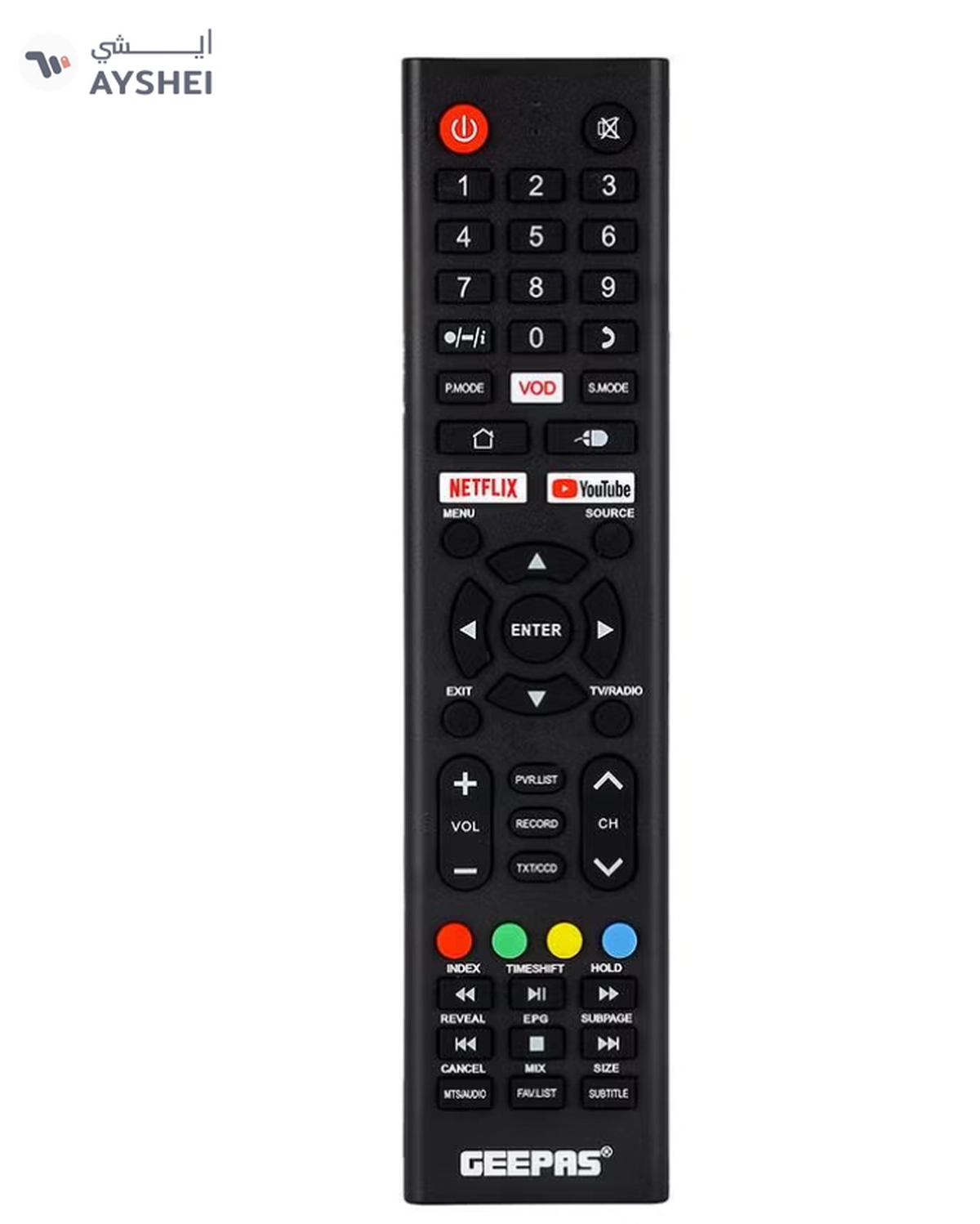Geepas 32 Inch HD Smart LED TV With Remote Control, HDMI And USB Ports, Head Phone Jack, PC Audio In ,Wi-Fi, Android 14.0 With E-Share,YouTube Etc GLED3202SCHD Black-6-6