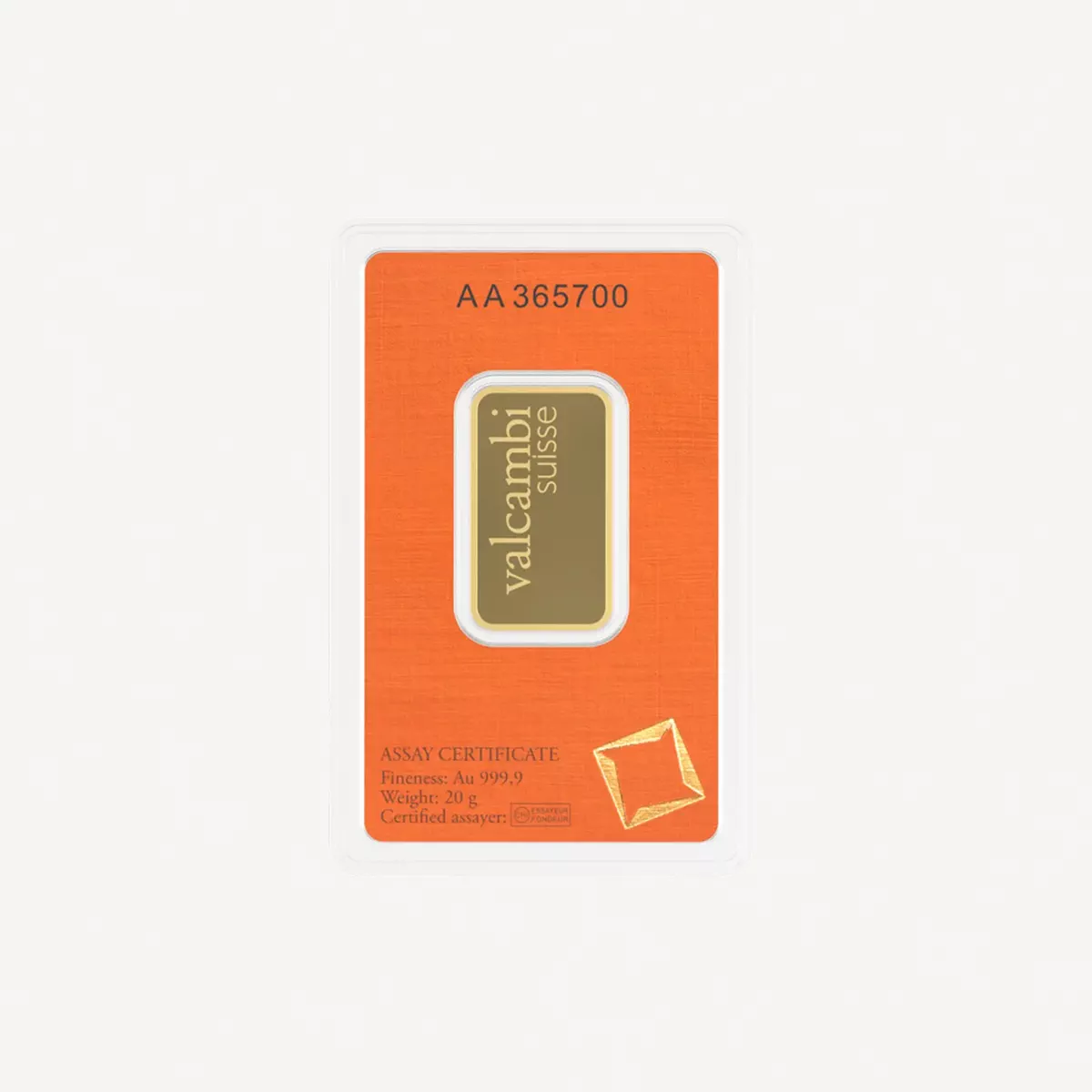 VALCAMBI Suisse 20g Gold Bar
