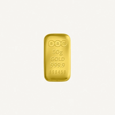 SAM 50gm Gold Casted Bar-0