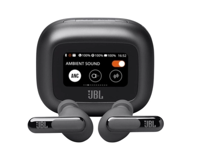 JBL Live Beam 3 True Wireless Noise Cancelling Closed-Stick Earbuds Black-0