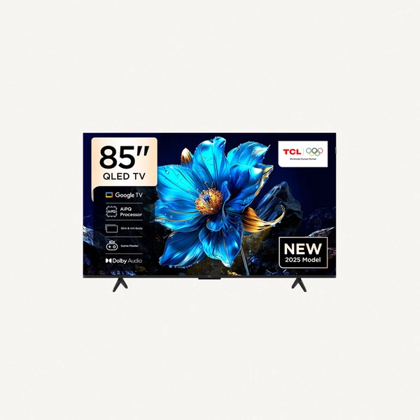 TCL 85-Inch P7K QLED 4K UHD Smart TV | Google TV, 60Hz, HDR10+, Dolby Vision & Atmos, AiPQ Processor, Game Master, DTS Virtual:X, Slim Uni-body (2025 Model) 85P7K Black