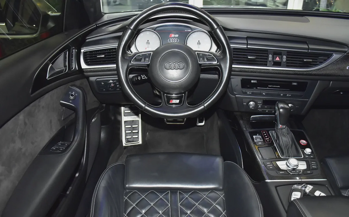 ORIGINAL PAINT ( صبغ وكاله ) Audi S6 V8 TFSi ( 2016 Model ) in Silver Color GCC Specs-11-11
