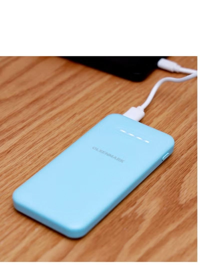 Olsenmark OMPB1820 Power Bank- 10000mAh Quick charge Battery | Indicator Light | 2 USB Ports | Quick Charge DC 5V/2.1A | Ideal for Smart Phones, Cameras, Mp4, Tablet, Smart Watches & More-5