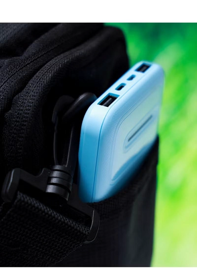 Olsenmark OMPB1820 Power Bank- 10000mAh Quick charge Battery | Indicator Light | 2 USB Ports | Quick Charge DC 5V/2.1A | Ideal for Smart Phones, Cameras, Mp4, Tablet, Smart Watches & More-2