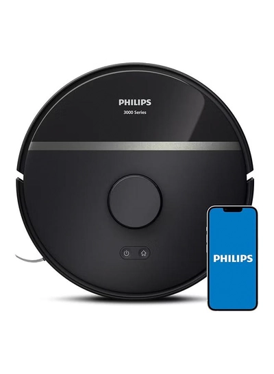 Philips HomeRun 3000 Series Aqua Vacuum And Mop Robot 350 ml XU3000/01 Black-2