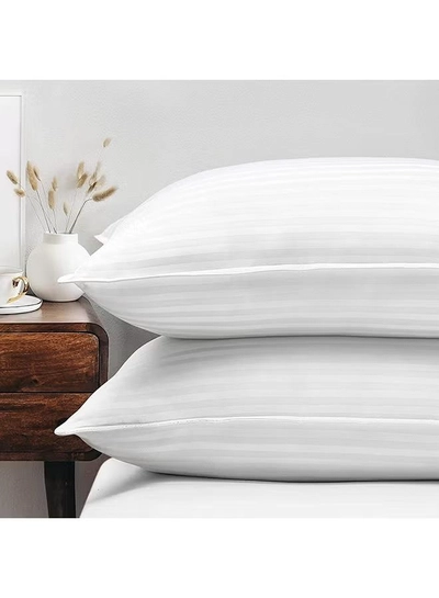 Eworld 2 Pack Polyfiber Bed Pillows for Sleeping- Ultra Soft Breathable Down Alternative Pillows-2