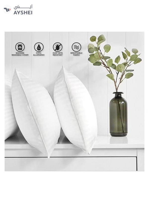 Eworld 2 Pack Polyfiber Bed Pillows for Sleeping- Ultra Soft Breathable Down Alternative Pillows
