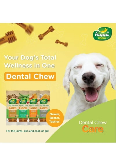  HAPPY DOG Happi Doggy Dental Chew Care-Immune Support-4" (6 pieces)-150g-2