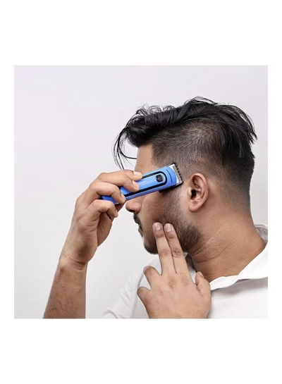 Olsenmark Rechargeable Hair Trimmer Blue/Black 19cm-3