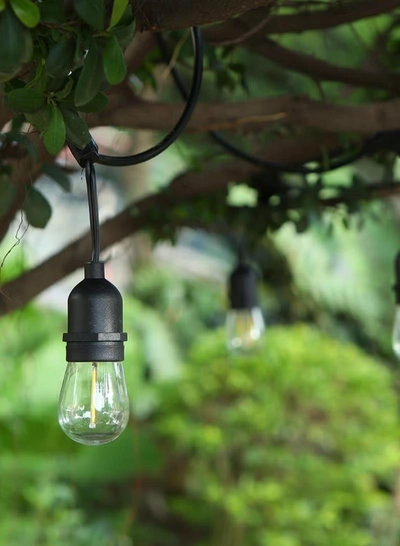 Yuwell Outdoor Waterproof IP65 Led String Lights E27 Holder 100 Meter Bulb Holder Wire For 200 Bulbs Solar Bulb Holder For Ramadan Decoration Lights And Outdoor Decoration Light Hanging Light String Wire Ramadan Light For Commercial Patio Garden & Porch Yard-1