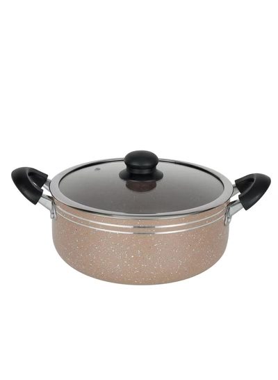 DELCASA 10 Pcs nonstick Aluminum Cookware Set Durable Marble Coating Non Stick Pots-1