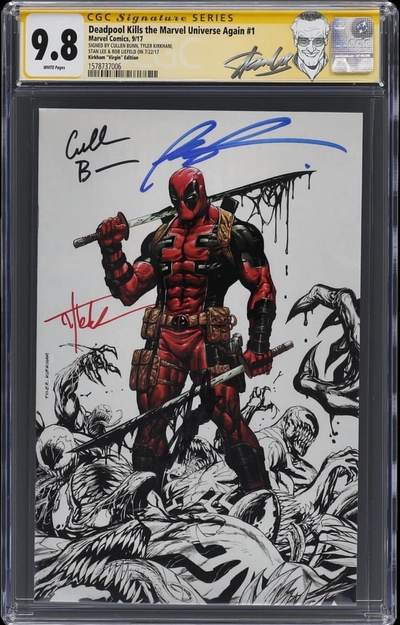 Deadpool Kills the Marvel Universe Again #1 (2017 Marvel) - CGC Signature Series 9.8 - Kirkham-1