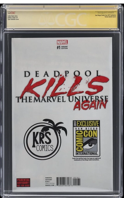 Deadpool Kills the Marvel Universe Again #1 (2017 Marvel) - CGC Signature Series 9.8 - Kirkham-0