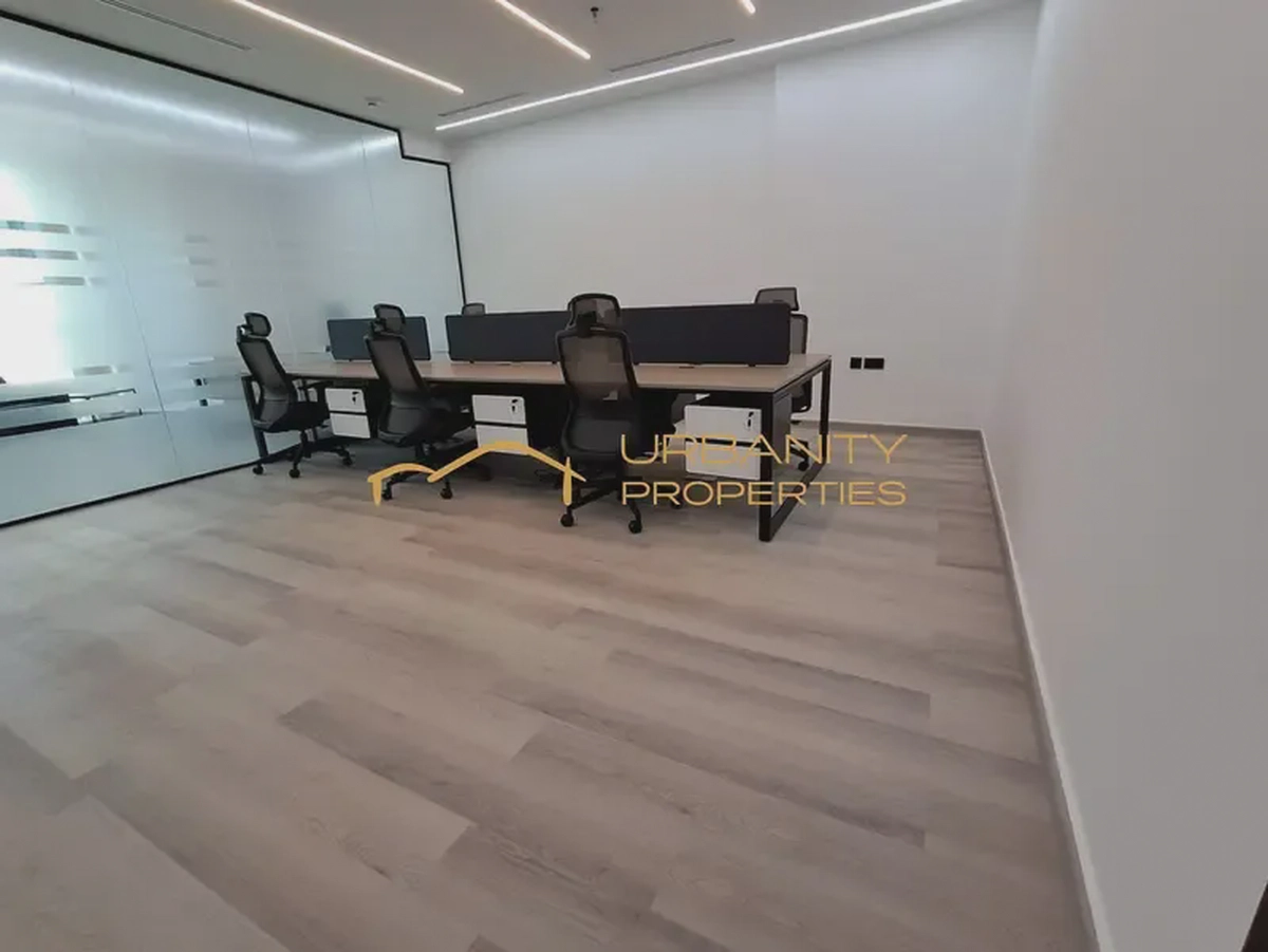 Premium Furnished Office in B2B Tower Prime Location Rented with Excellent ROI