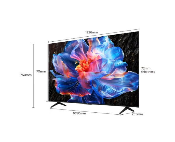 TCL 75-Inch P6K LED 4K UHD HDR Smart TV | Google TV, 60Hz, HDR 10, AiPQ Processor, Dolby Audio, MEMC, HDMI 2.1, Bluetooth 5.2, WiFi 5, Bezel-less Design, (2025 Model) 75P6K Black