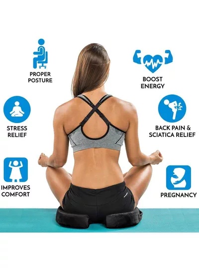 Gel Enhanced Seat Cushion with Non-Slip Bottom, Built-in Handle and Machine-Washable Cover, Orthopedic Cushion for Tailbone Pain Relief, Ideal for Office Chair, Car Seat, Home and Traveling-7