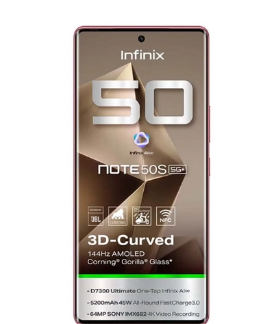 Infinix Note 50 S Dual SIM Burgundy Red 8GB RAM 256GB 5G - Middle East Version-5