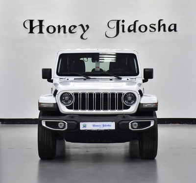 Jeep Wrangler Unlimited SAHARA 2.0L ( 2024 Model ) in White Color GCC Specs-0